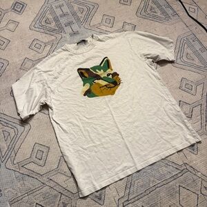 Maison Kitsune Fox Graphic Tee - White